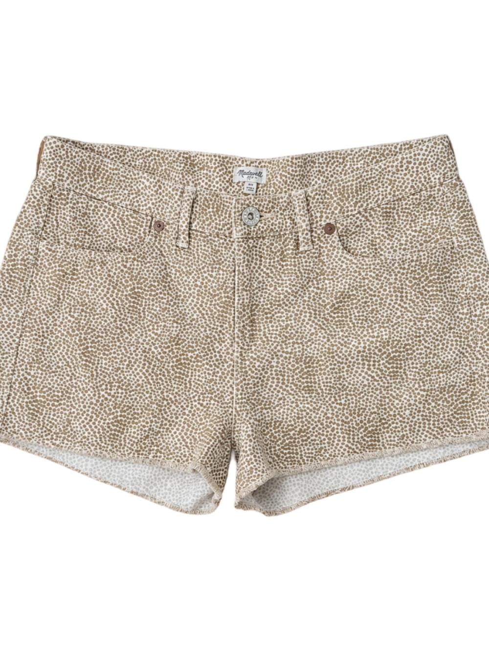 Madewell 1937 Safari Dot Print cotton shorts, size 28